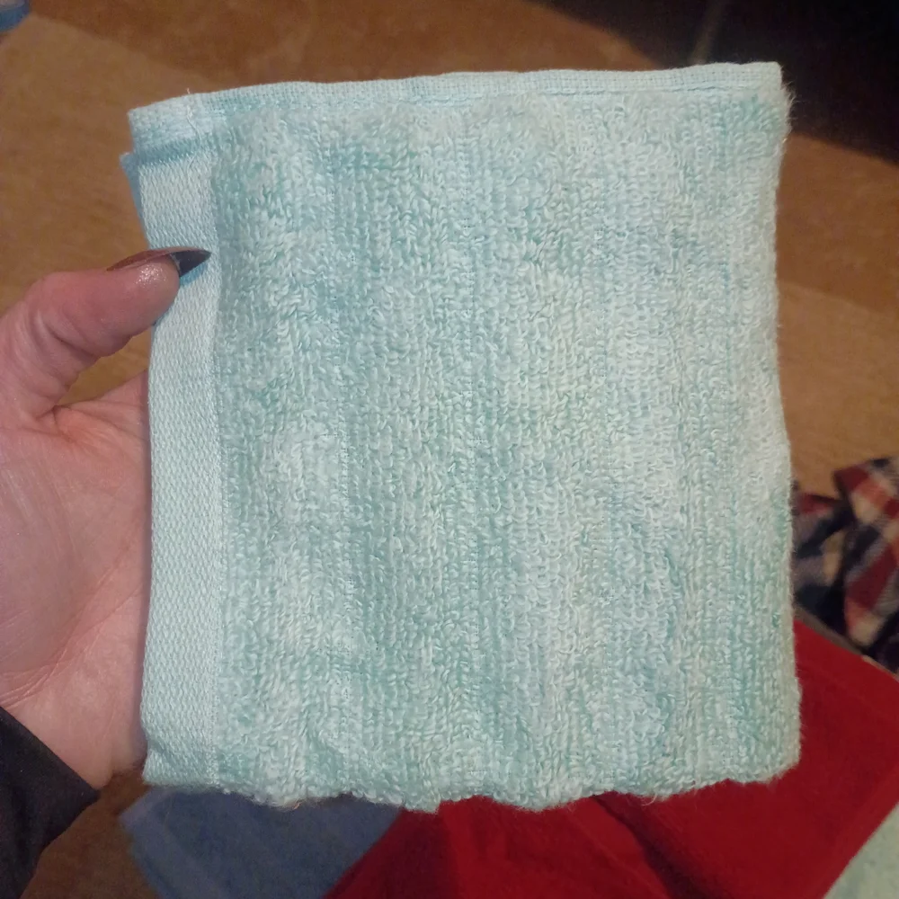 Mainstays Blue, Red, and Green Hand Towels
